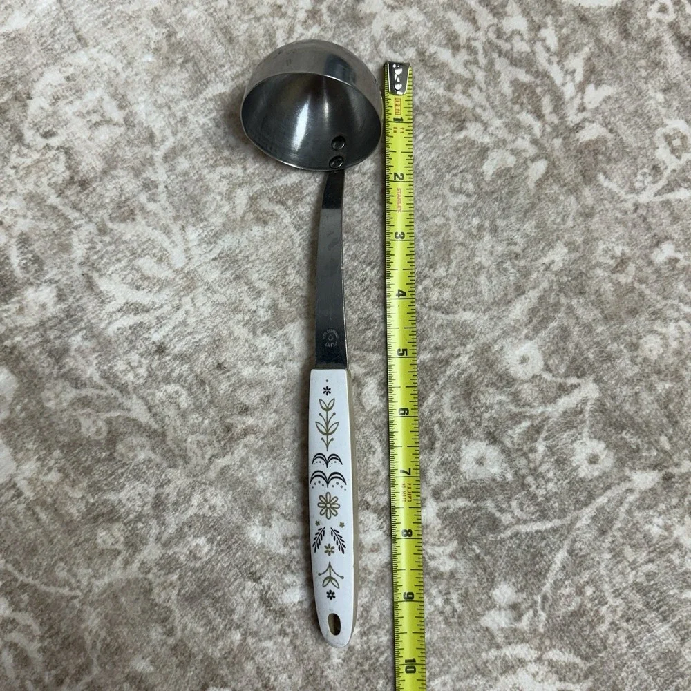 Vtg 70s Flint Arrowhead Harvest‎ Wheat Stainless Ladle 12